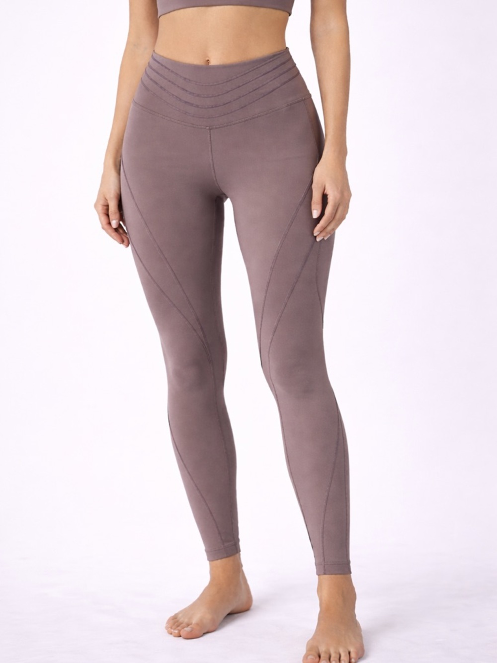 lululemon athletica High-Waist Sculpting Plum Leggings-Size 14